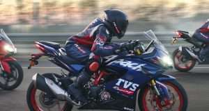 2025 TVS Apache RR310 Sepang Blue Race Replica colour