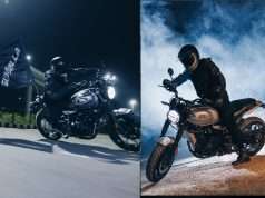Royal Enfield's Guerrilla 450 Drift & Drag at VROOM Drag Meet