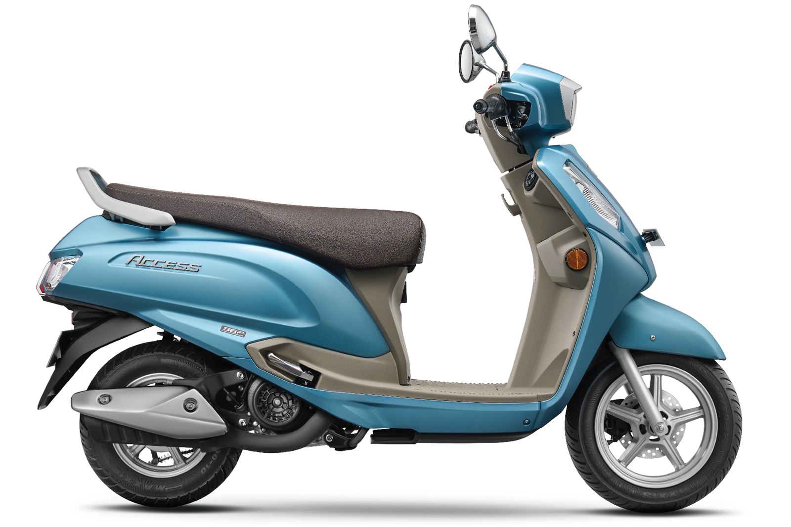 Suzuki Access TFT Ride Connect Edition in Pearl Mat Aqua Silver colour