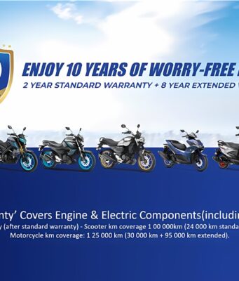 Yamaha India now offers 10 years Warranty - Protection Plus