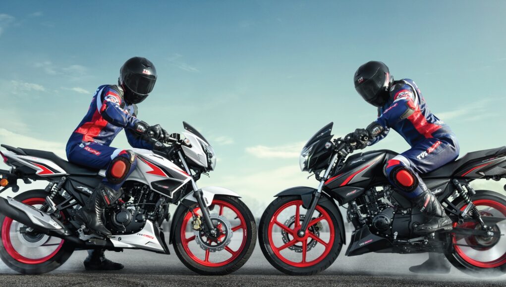 2025 Apache RTR 160 with Dual Channel ABS and Red Alloys