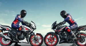 2025 Apache RTR 160 with Dual Channel ABS and Red Alloys