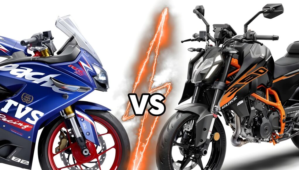 2025 KTM 390 Duke vs 2025 TVS Apache RR 310 comparison