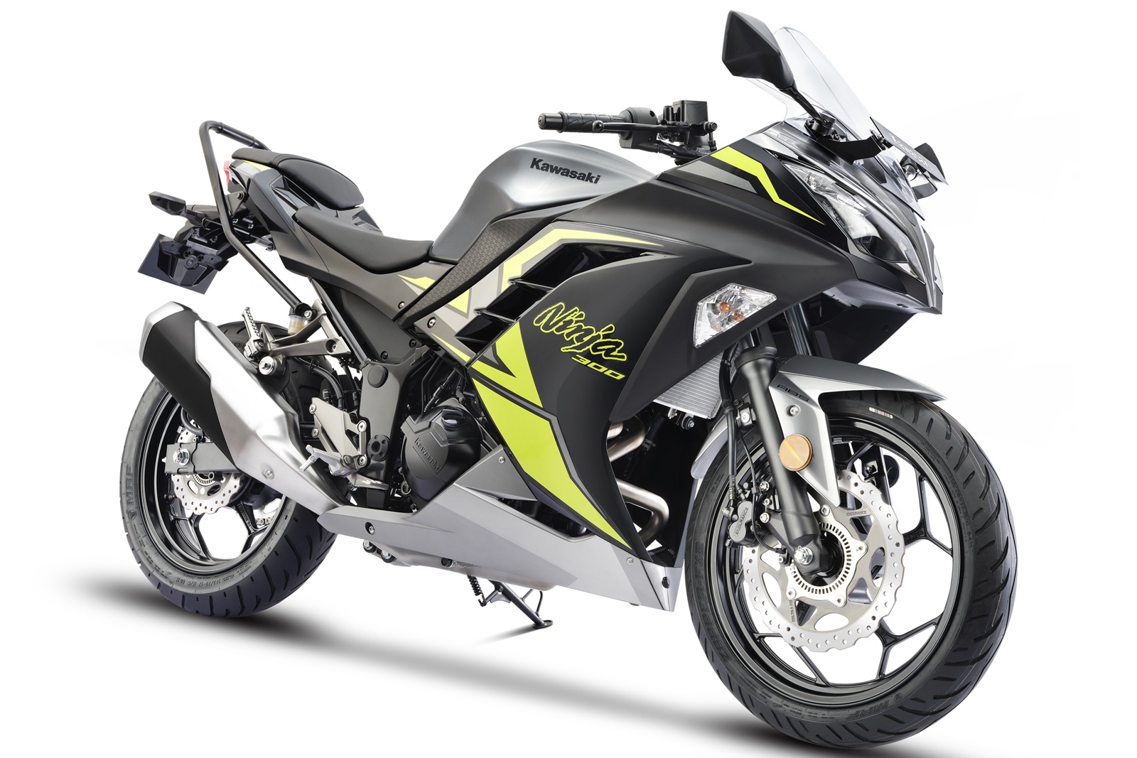 2025 Kawasaki Ninja 300 Metallic Moondust Gray