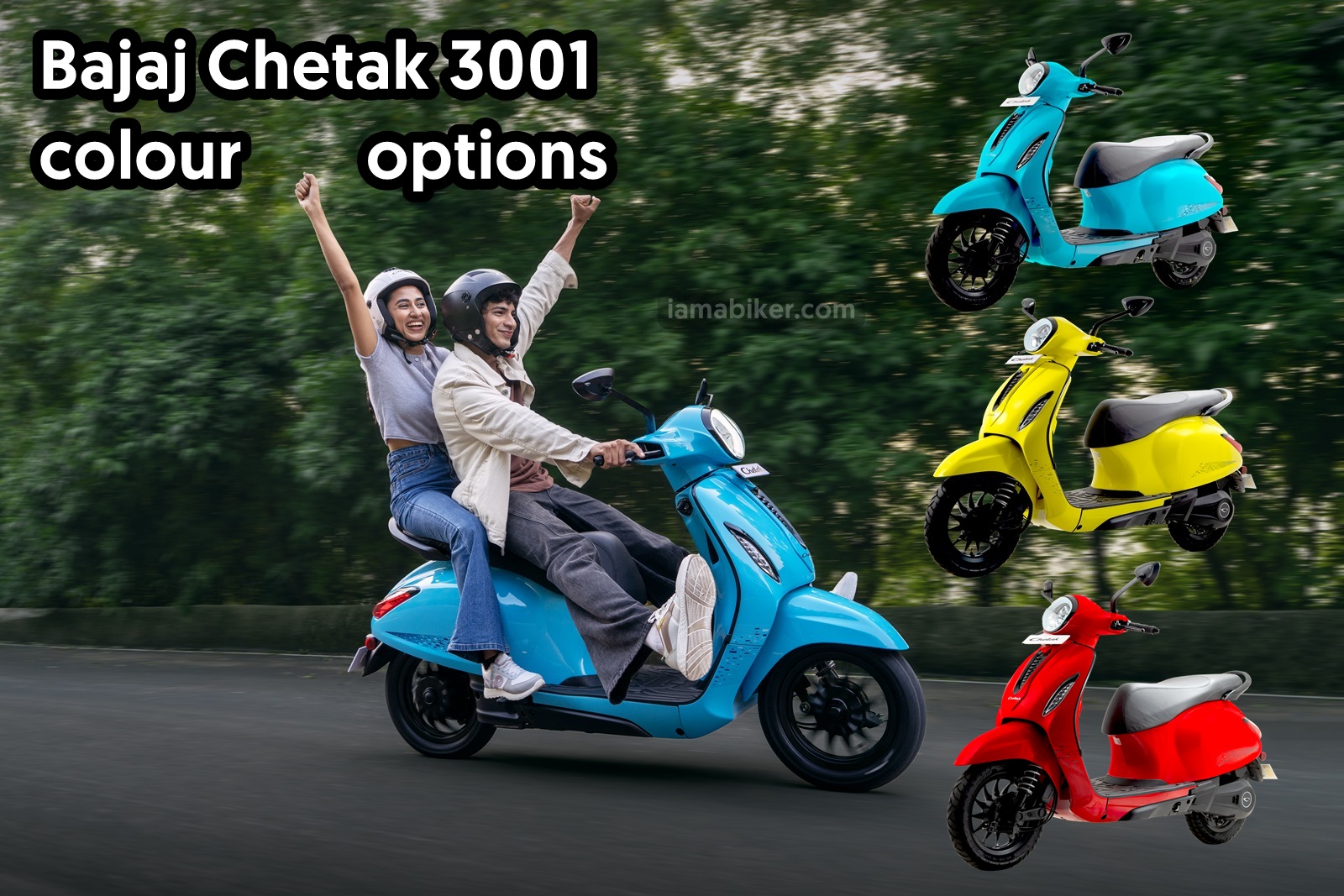 Bajaj Chetak 3001 colour options