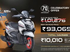 70th Anniversary special offer on Yamaha RayZR hybrid range