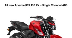 2026 TVS Apache RTR 160 4V Single Channel ABS_Racing Red