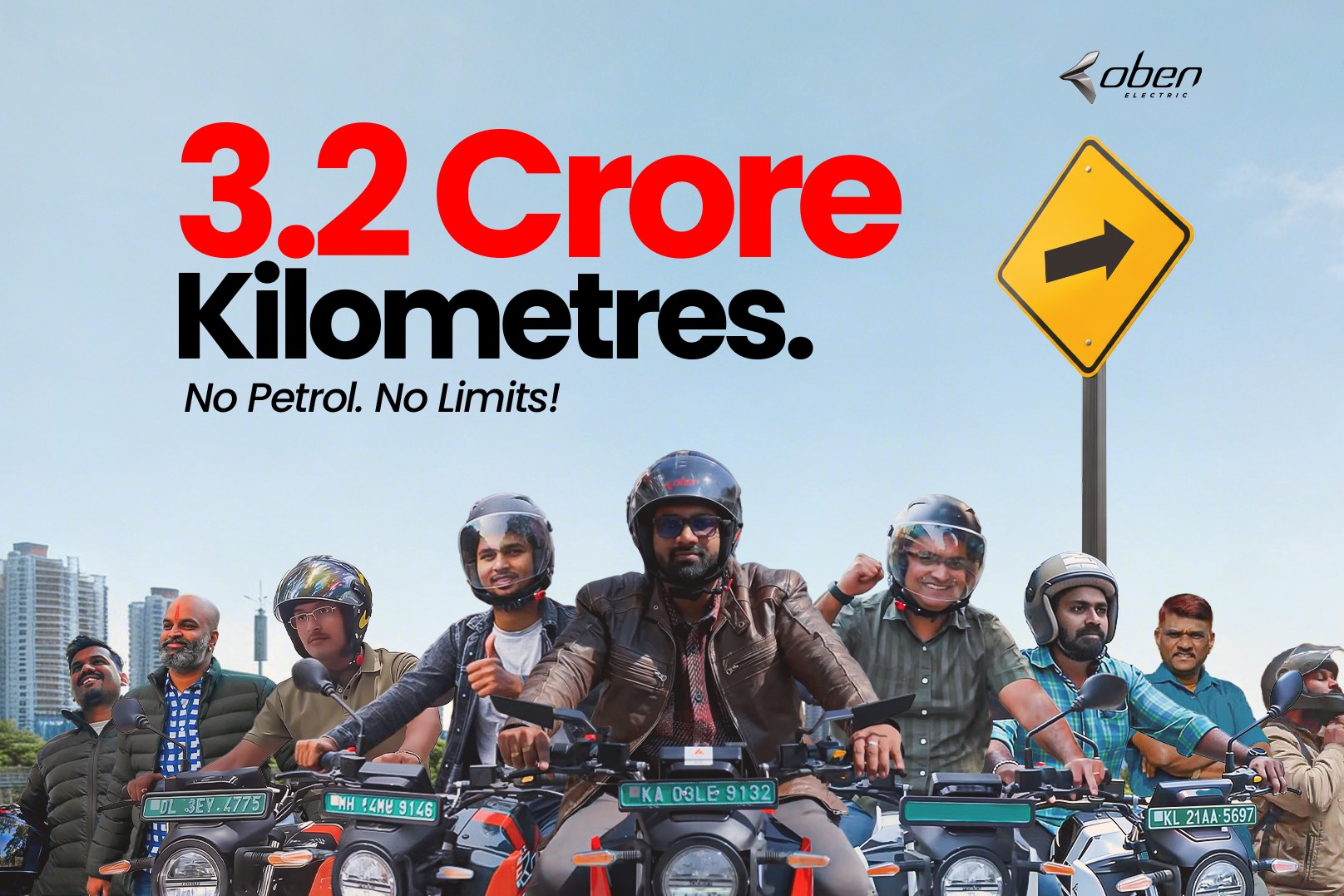 Oben Electric riders collectively clock over 3.2 crore kilometers