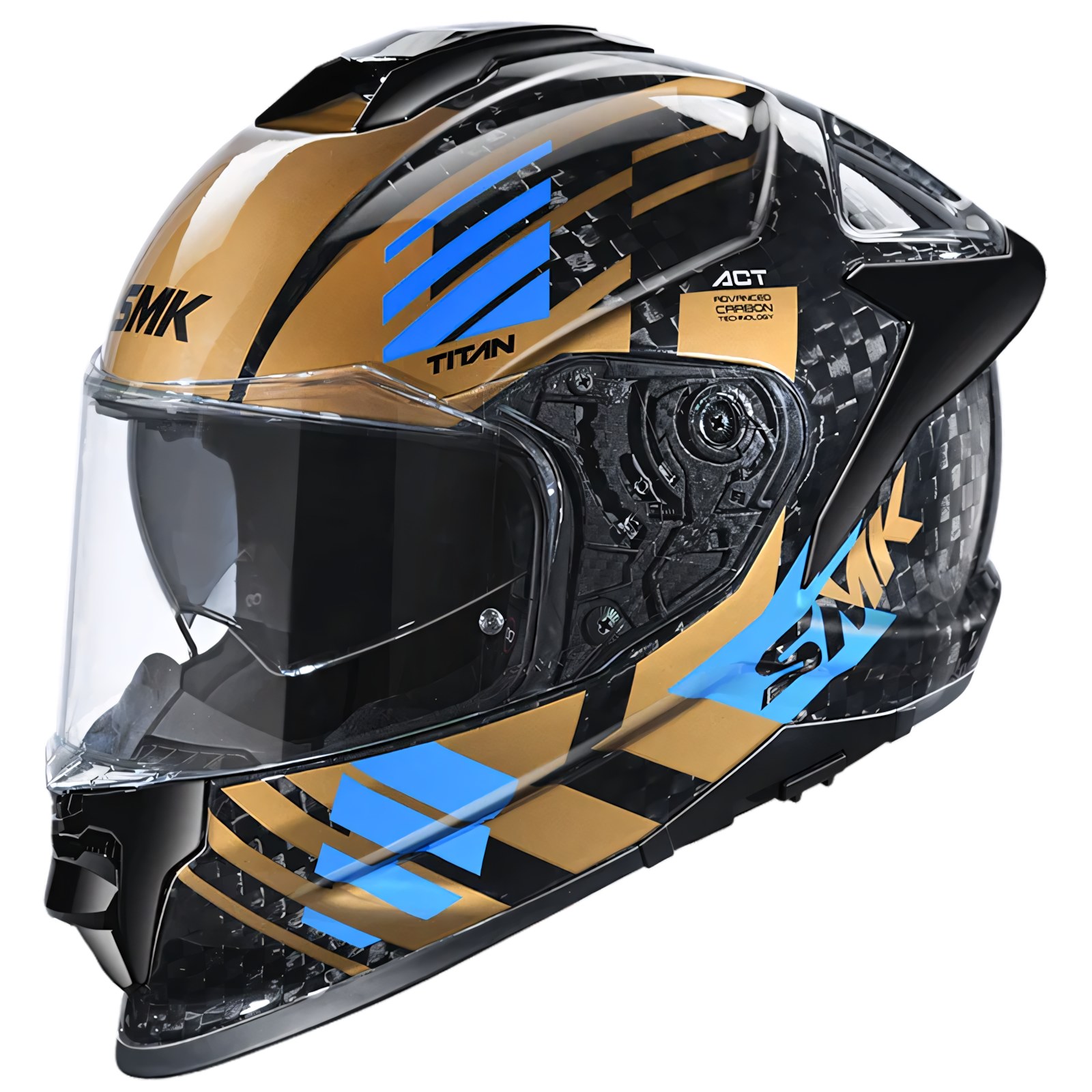 SMK Titan Carbon T-Race Helmet