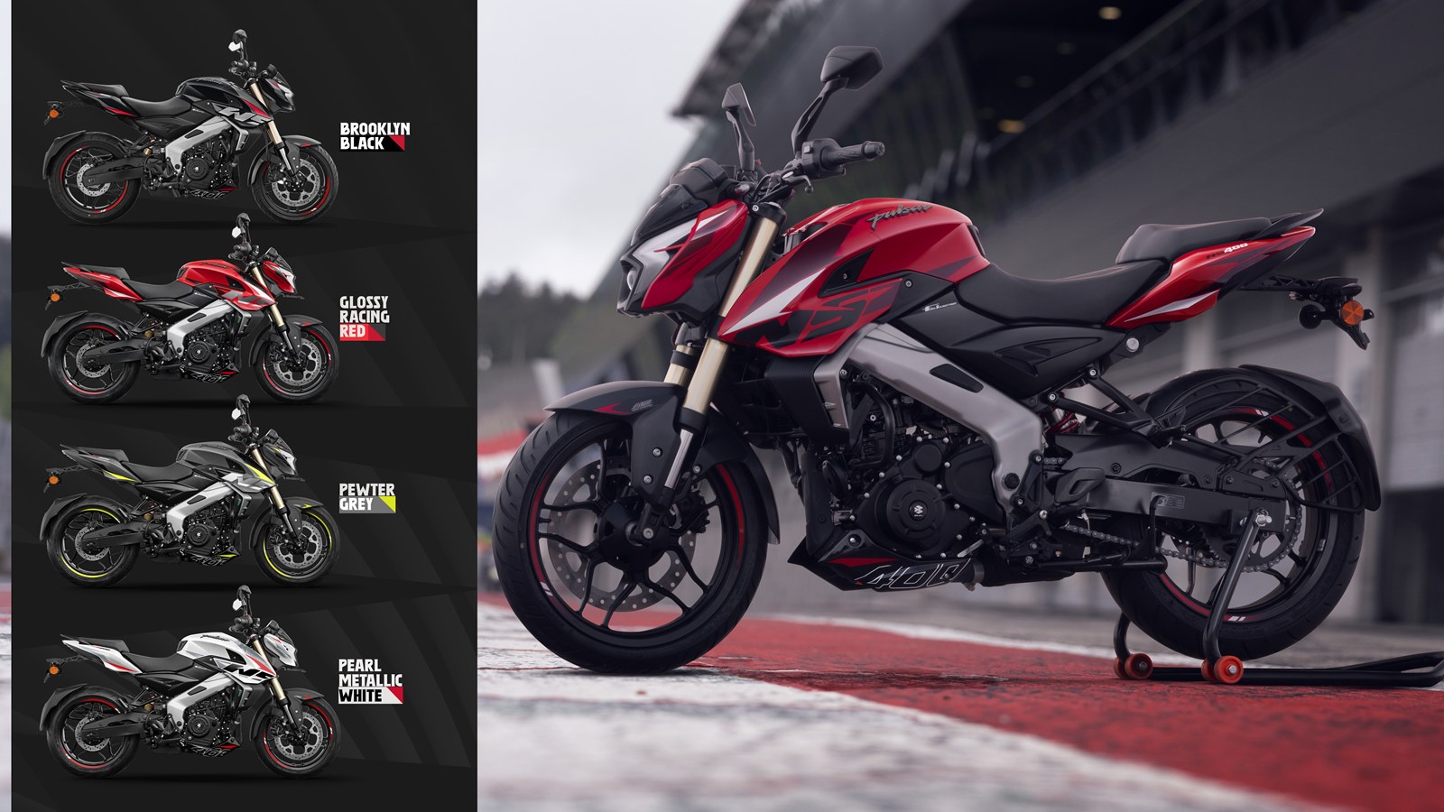 349cc Pulsar NS400Z launched - all four colour options