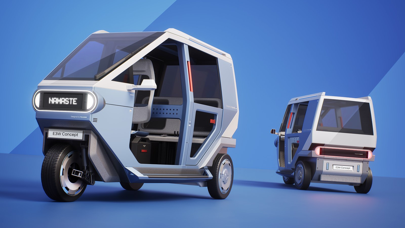 Hyundai and TVS Team Up for Electric Three-Wheeler E2W concept