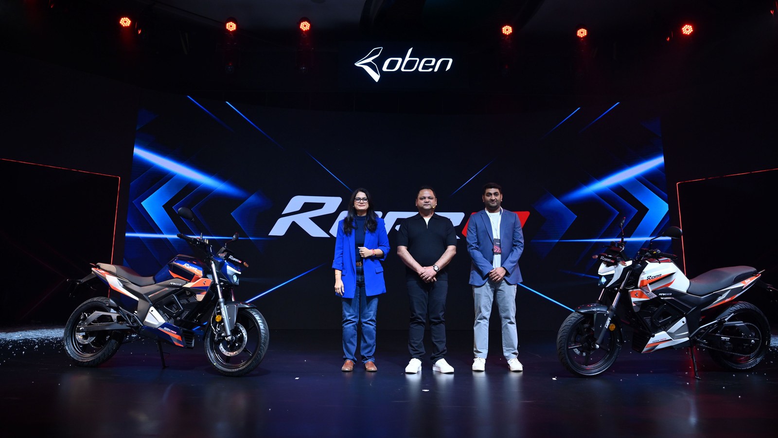 Oben Electric Rorr EVO Launch Madhumita Agrawal - Dinkar Agrawal - Sagar Thakkar