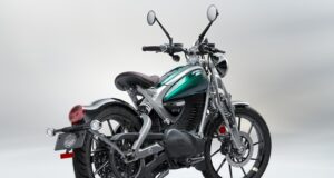 Royal Enfield’s Flying Flea C6 rear three quarter