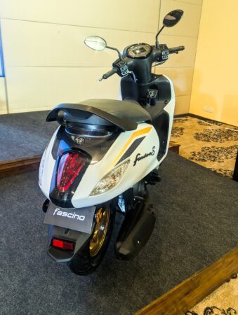 Updated 2026 Yamaha Fascino 125 Fi Hybrid back section
