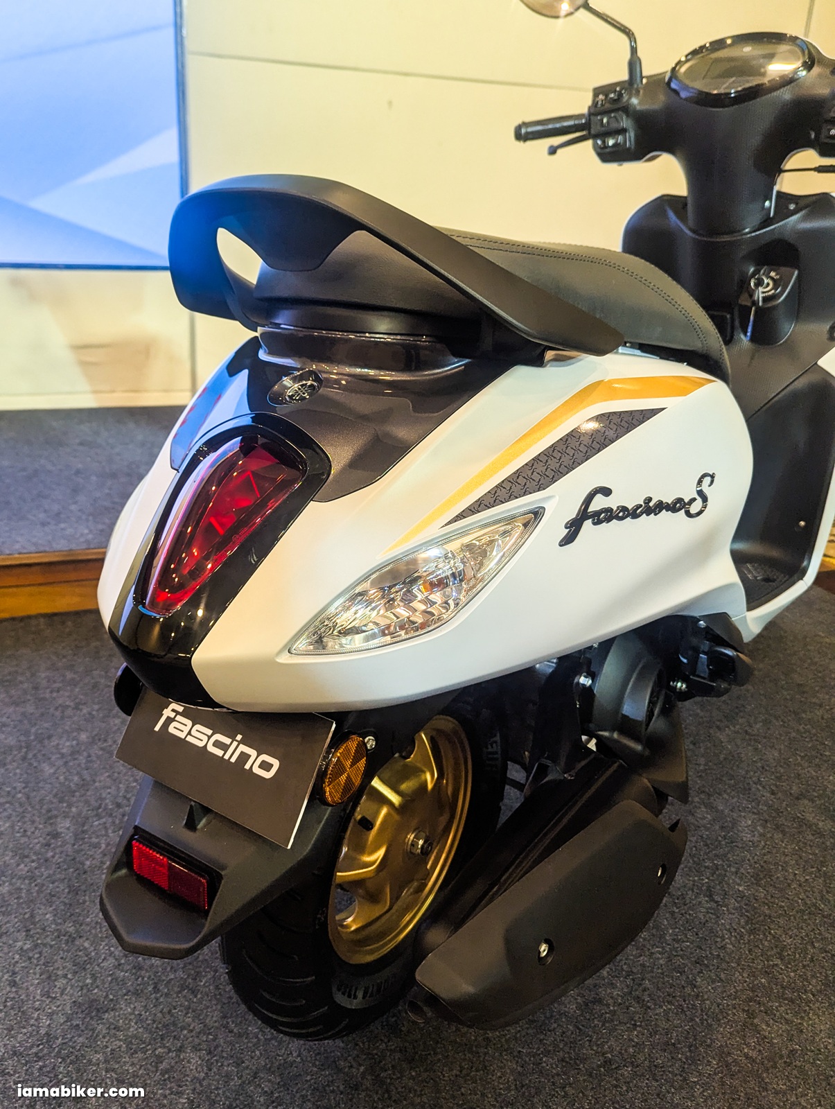 Updated 2026 Yamaha Fascino 125 Fi Hybrid back view