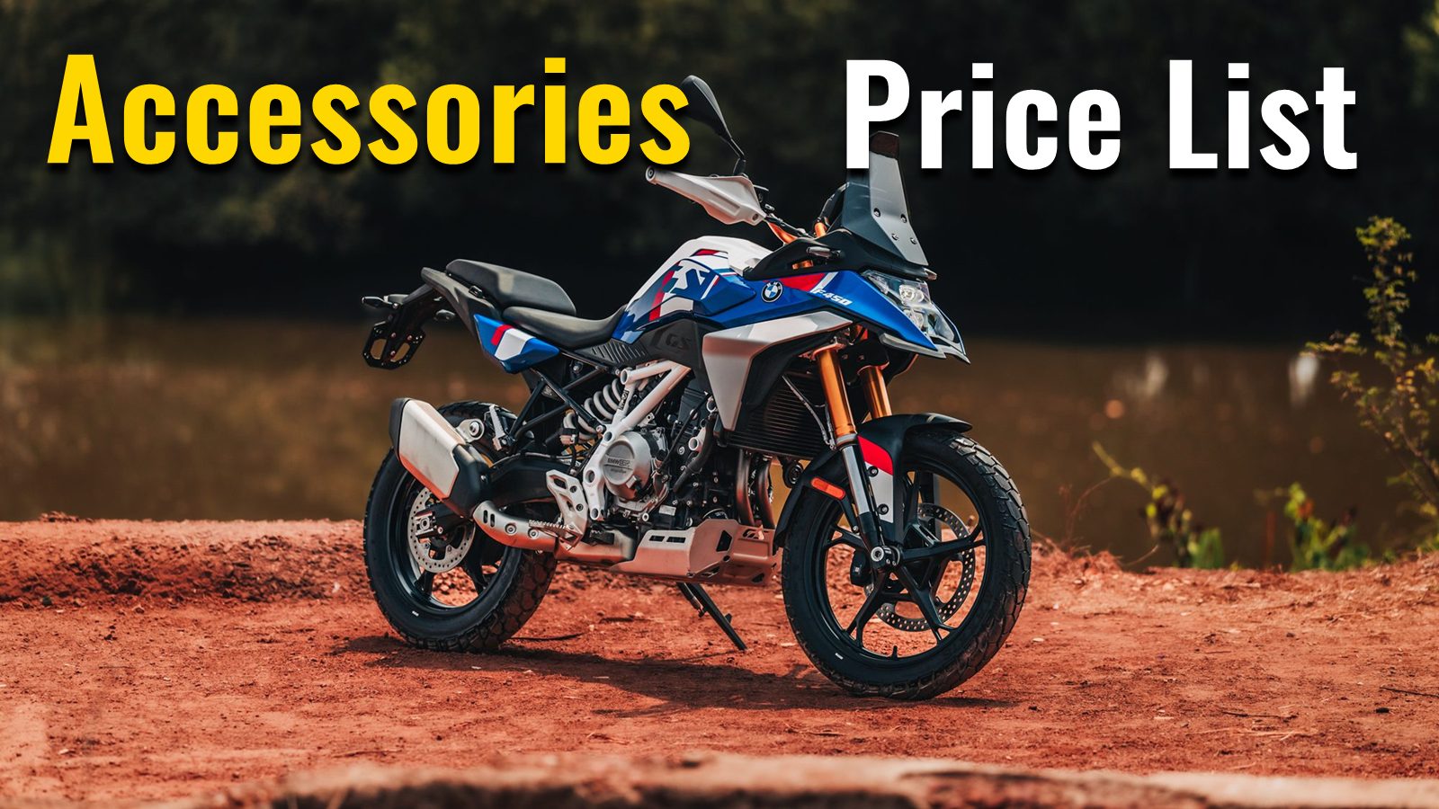 BMW F 450 GS Accessories Price List