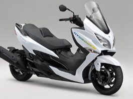 Hydrogen Suzuki Burgman FC prototype 2023 Japan Mobility