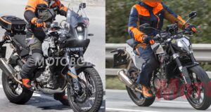 KTM 490 Adventure and 490 Duke spotted testing