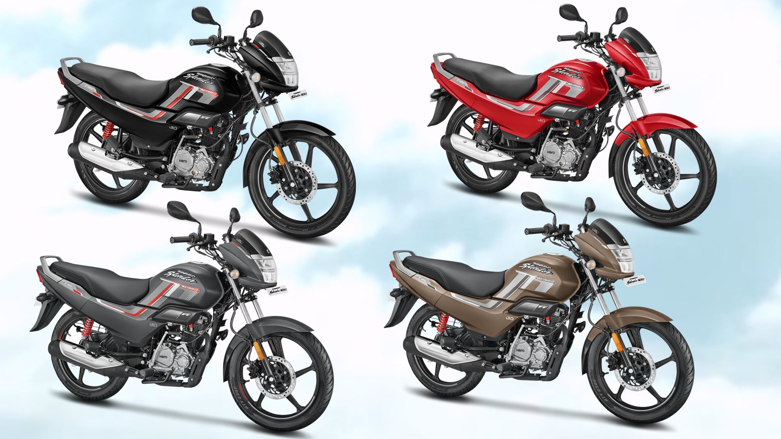 New Hero Super Splendor XTEC 2.0 colour options