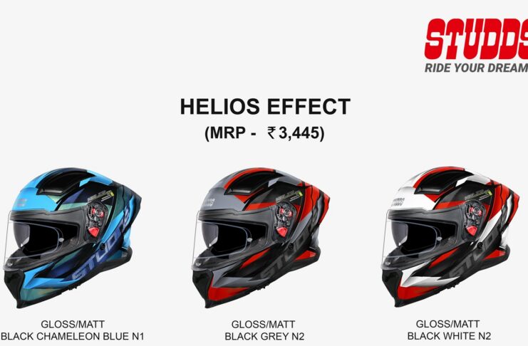 New Updated STUDDS Helios Effect Helmet Launched