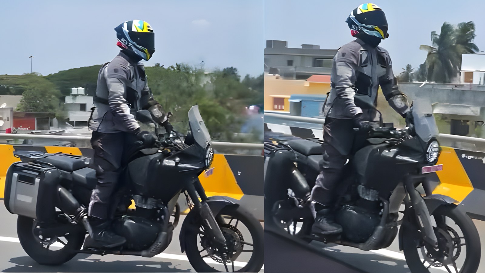 Royal Enfield Himalayan 750 with alloy wheels and touring accessories