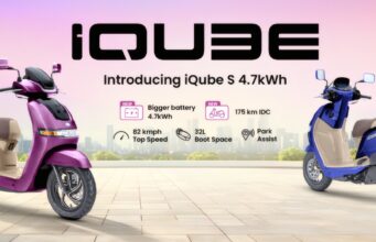 TVS iQube S 4.7 kWh Launched