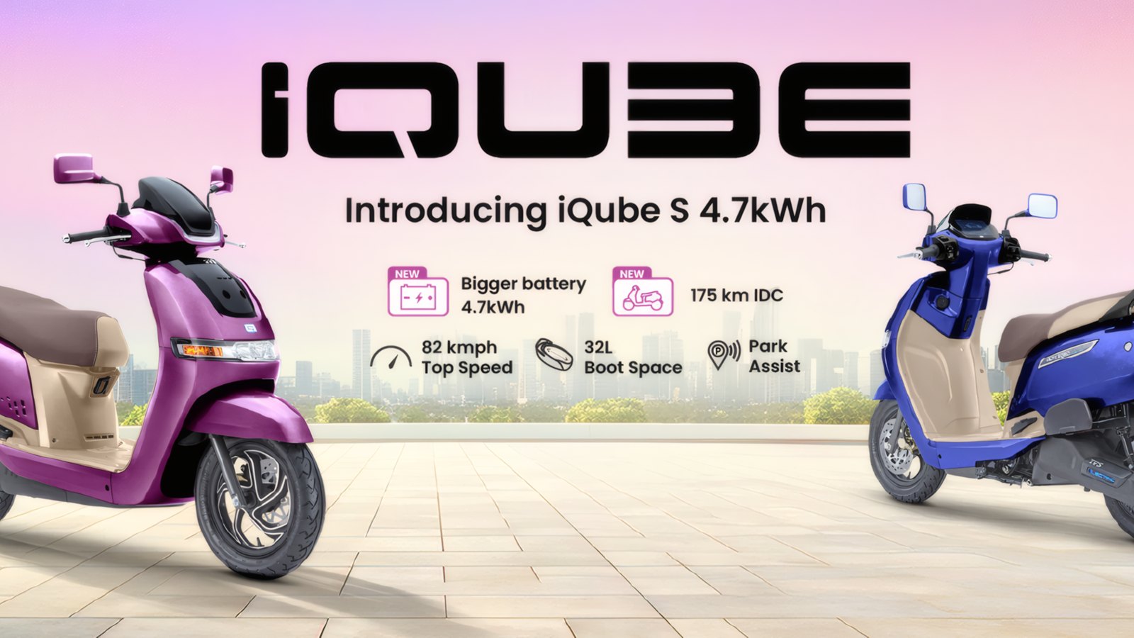 TVS iQube S 4.7 kWh Launched