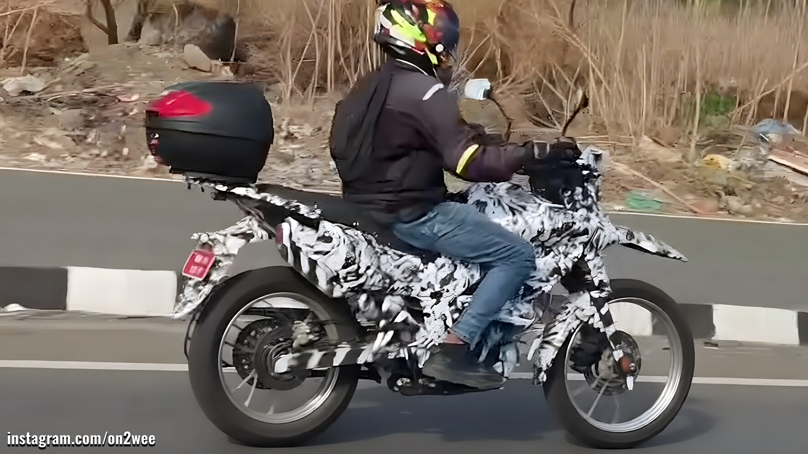 Bajaj Adventure bike spotted testing