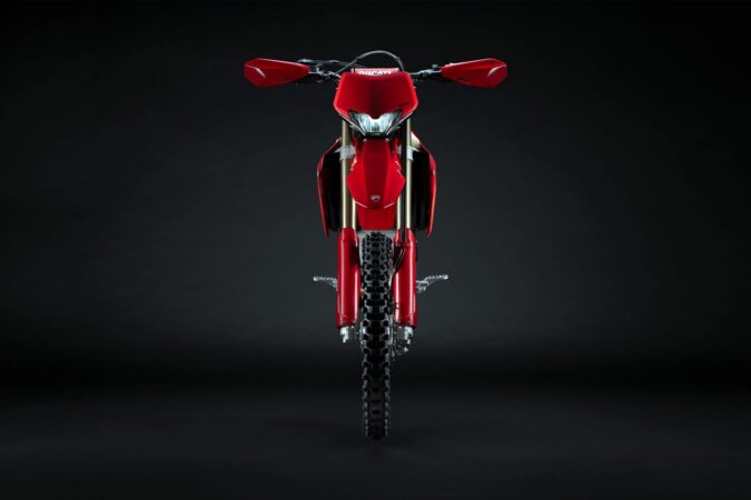 Ducati Desmo450 EDS Enduro Motorcycle Studio photo