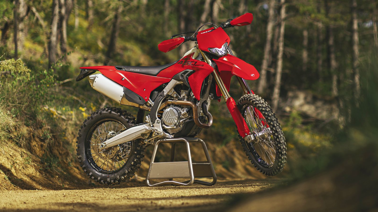 Ducati Desmo450 EDS Enduro Motorcycle hero photo Ducati Desmo450 EDS Enduro Motorcycle hero photo