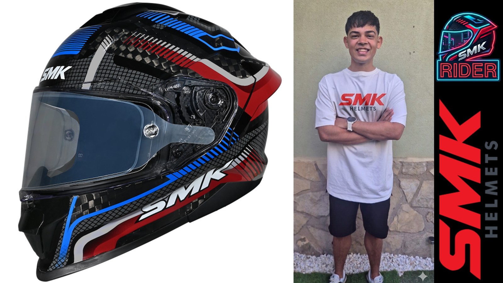 SMK Helmets Teams Up with Racing Prodigy Kavin Quintal