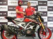 The Fastest TVS Apache Motorcycle Meets India’s Fastest 100m Sprinter TVS Apache RTR 310 to Mr. Gurindervir Singh