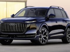 Audi Q9 Flagship SUV front three quarter