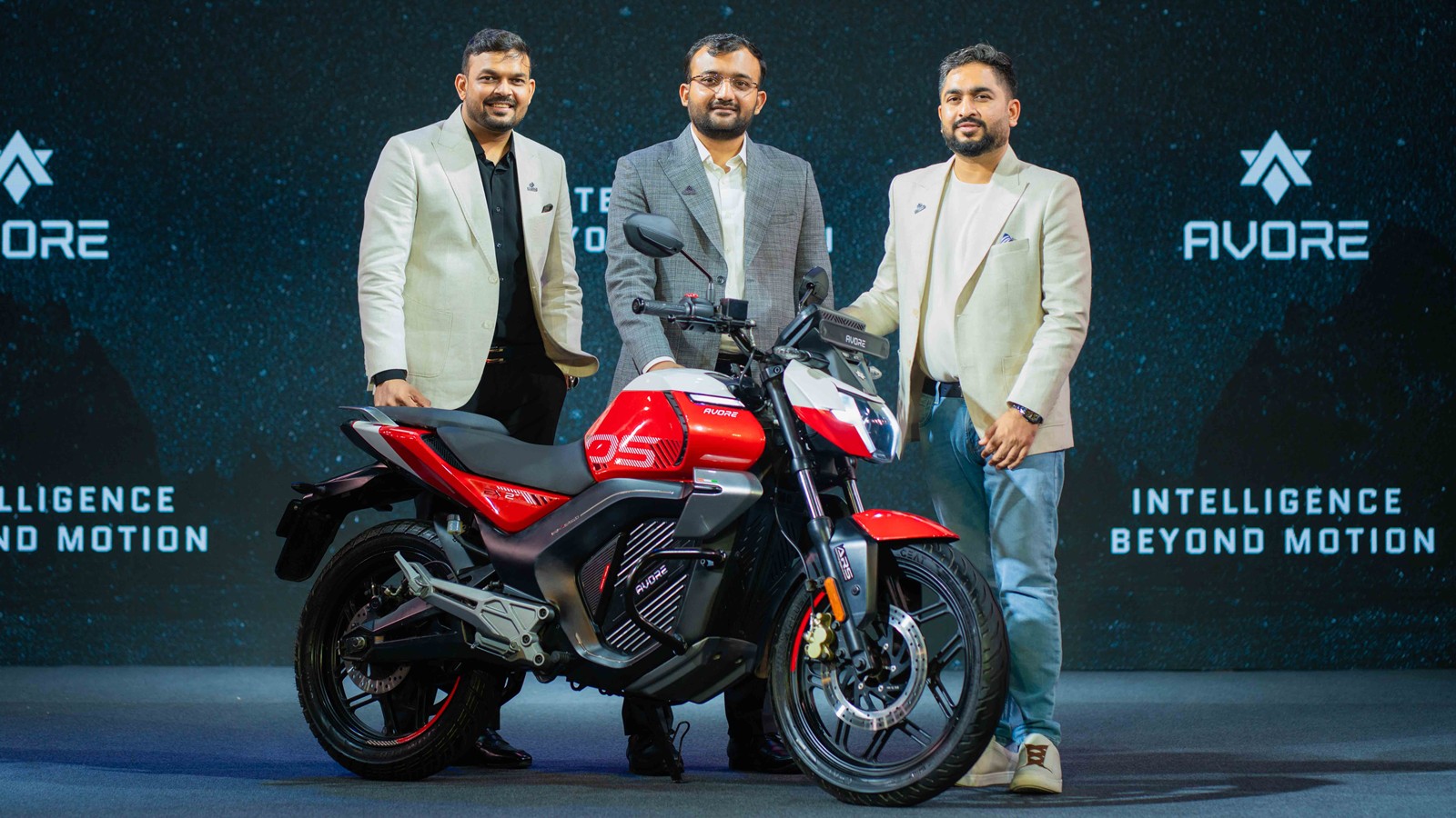 Priyank Rakholiya CEO, Mr. Mihir Tagadiya CTO, Mr. Mayank Rakholiya CBO - Avore Electric
