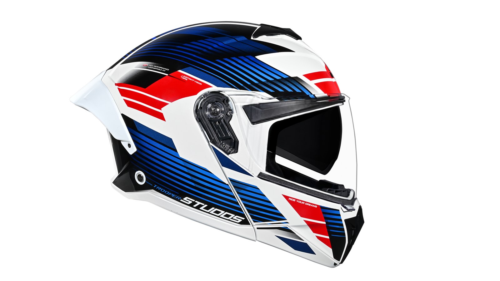 STUDDS Trooper Trail White-Blue Red - Right
