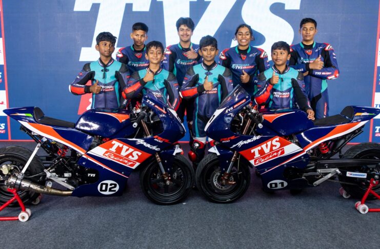 TVS Apache RR 200 Mini motorcycle for the Apache Junior Programme