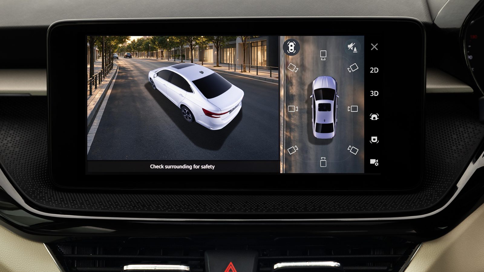 2026 Skoda Slavia Facelift 360 degree camera