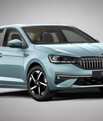 2026 Skoda Slavia Facelift Arctic Silver