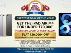 Amazon Great Indian Festival Sale 2026: Apple iPad Air M4 set to drop under Rs 70,000 with huge discount Amazon Great Indian Festival Sale 2026 - Apple iPad Air M4