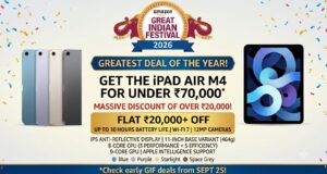 Amazon Great Indian Festival Sale 2026 - Apple iPad Air M4