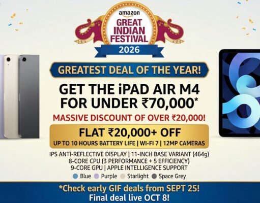 Amazon Great Indian Festival Sale 2026 - Apple iPad Air M4