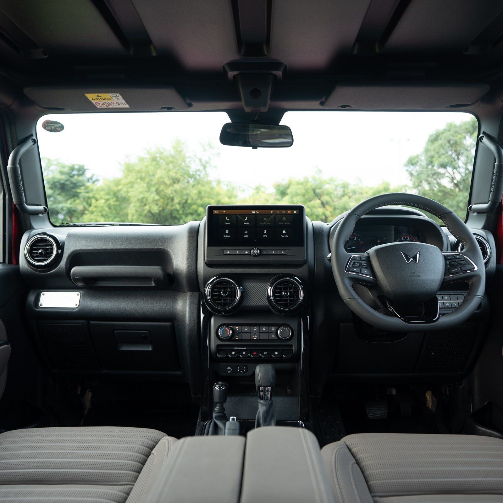Mahindra Thar OG dashboard