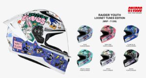 STUDDS RAIDER YOUTH LOONEY TUNES EDITION HELMETS