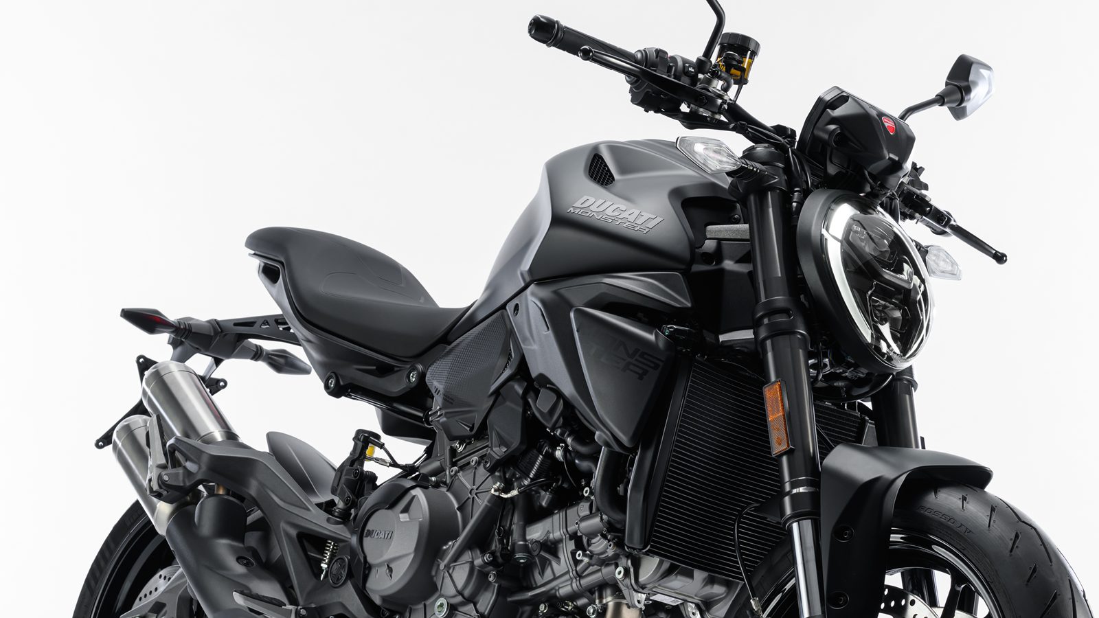 All-New Ducati Monster Dark close up