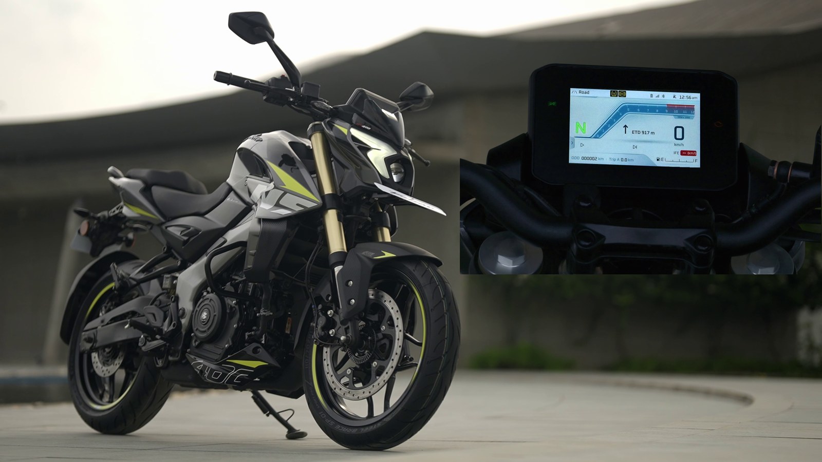 Bajaj Pulsar NS400Z upgraded with a 5-inch TFT, Google Maps Mirroring and more