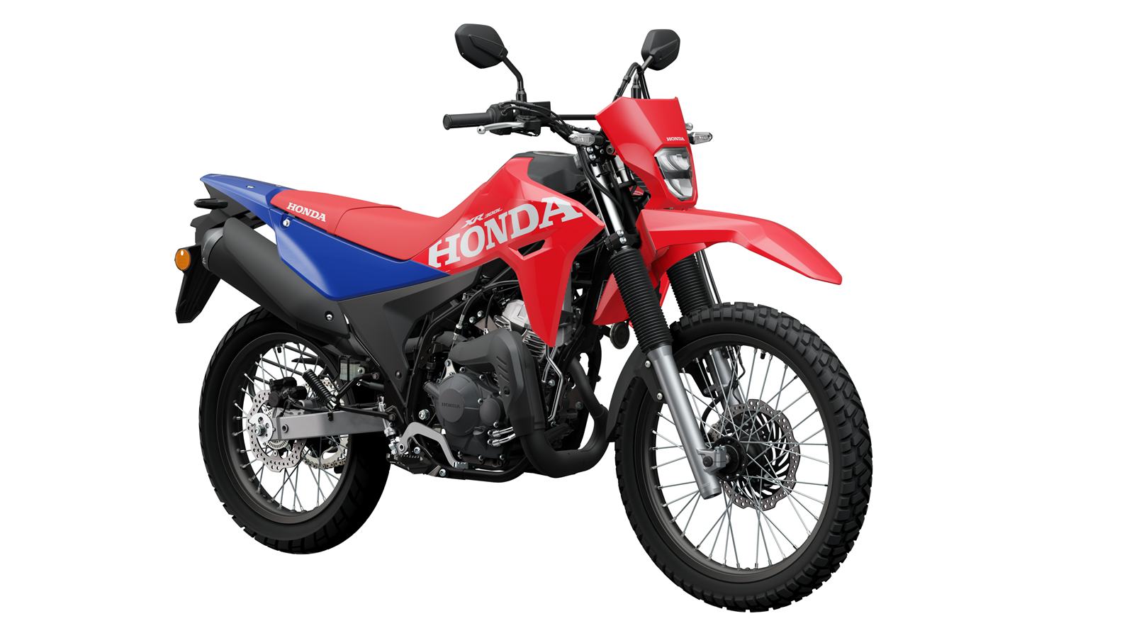 Honda XR300 L -Extreme Red front right quarter
