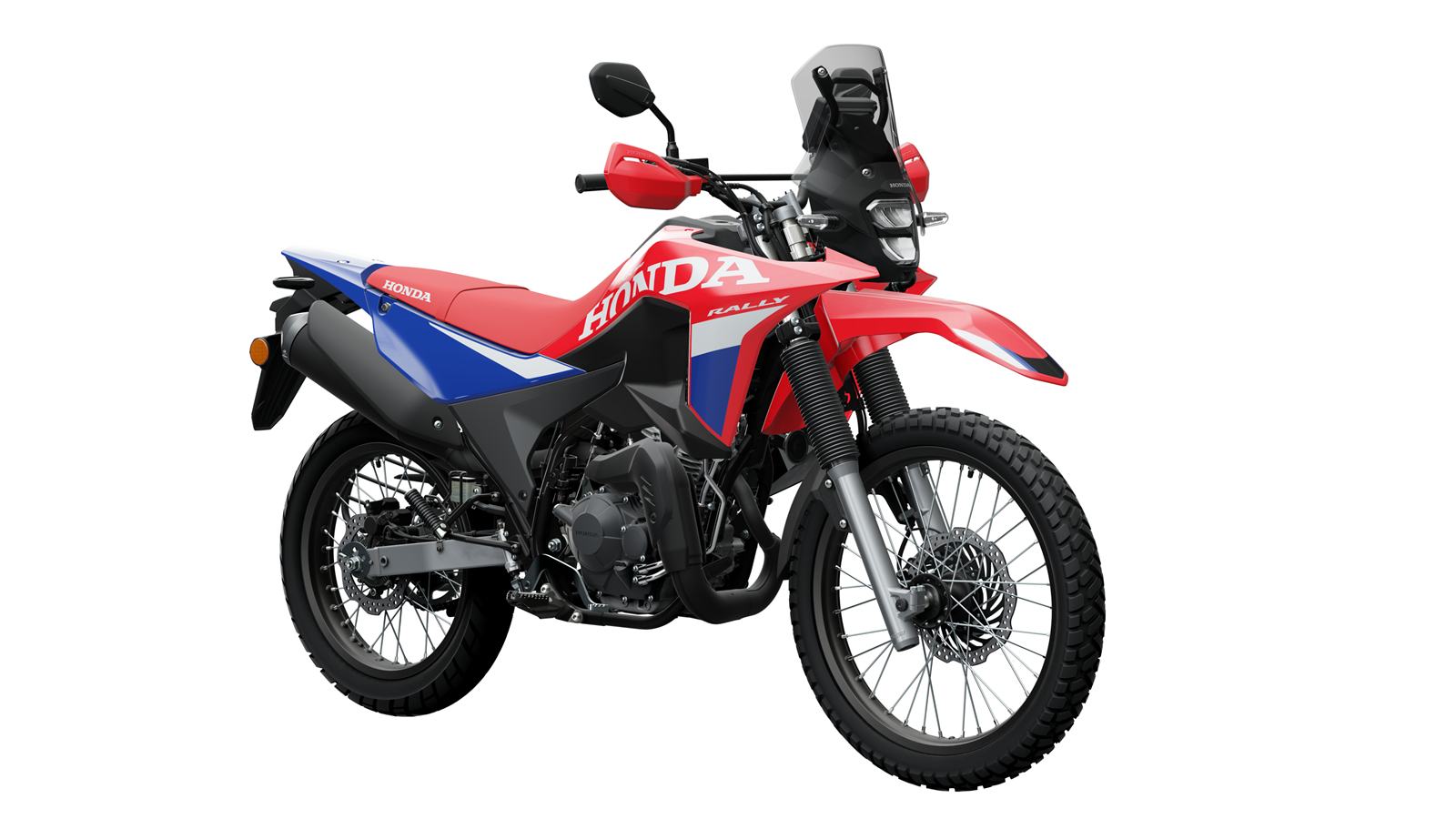 Honda XR300 Rally- Extreme Red front right quarter