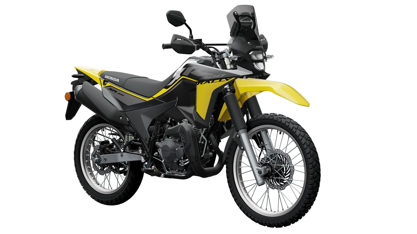 Honda XR300 Rally- True Black Front Right Quarter