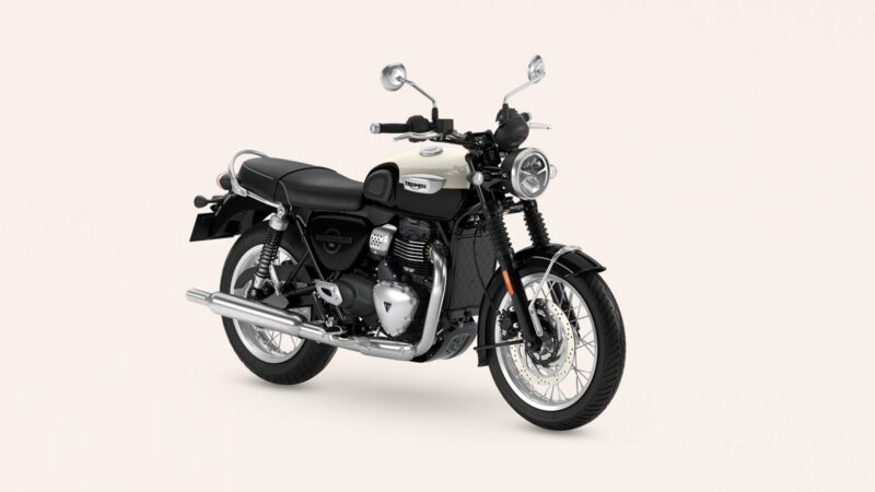 Triumph Bonneville T40 - England White and Jet Black