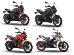 Updated Bajaj Pulsar N250SS colour options